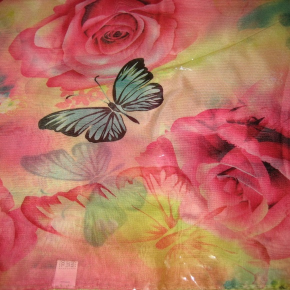 *HOST PICK* Floral Print Chiffon Scarf - Picture 2 of 5